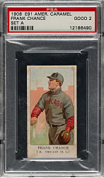 1909-1911 E91-A American Caramel Frank Chance PSA GOOD 2