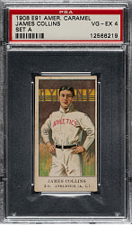 1909-1911 E91-A American Caramel Jimmy Collins PSA VG-EX 4