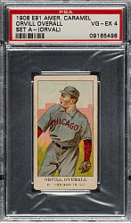 1909-1911 E91-A American Caramel Orvill Overall PSA VG-EX 4