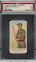 1909-1911 E91-A American Caramel Harry Steinfeldt PSA EX 5