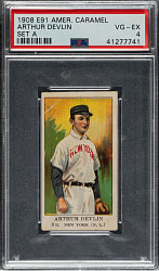 1909-1911 E91-A American Caramel Arthur Devlin PSA VG-EX 4