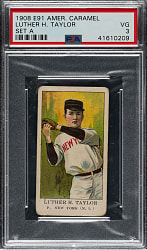 1909-1911 E91-A American Caramel Luther Taylor PSA VG 3