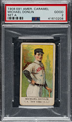 1909-1911 E91-A American Caramel Michael Donlin PSA GOOD 2