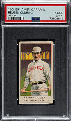 1909-1911 E91-A American Caramel Reuben Oldring PSA GOOD 2 (MK)