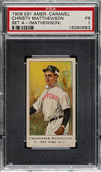 1909-1911 E91-A American Caramel Christy Mathewson PSA POOR 1