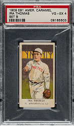 1909-1911 E91-B American Caramel Ira Thomas PSA VG-EX 4
