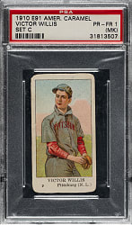 1909-1911 E91-C American Caramel Victor Willis PSA POOR 1 (MK)
