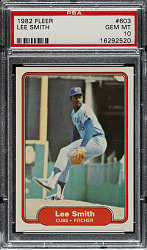 1982 Fleer #603 Lee Smith Rookie PSA GEM MINT 10