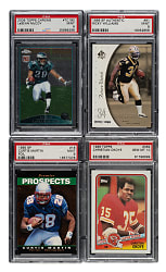 1981 to 2011 Topps, Topps Chrome, and Upper Deck Football PSA-Graded Collection (12)