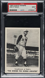 1963 Kahn's Wieners Jim O'Toole PSA MINT 9