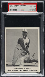 1963 Kahn's Wieners Joey Jay PSA NM-MT 8