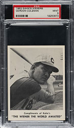 1963 Kahn's Wieners Gordon Coleman PSA MINT 9