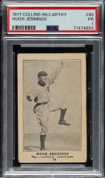 1917 E135 Collins-McCarthy #86 Hughie Jennings PSA POOR 1