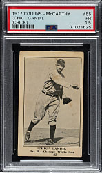 1917 E135 Collins-McCarthy #55 Chick Gandil PSA FAIR 1.5