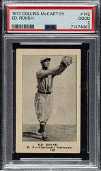 1917 E135 Collins-McCarthy #142 Edd Roush PSA GOOD 2