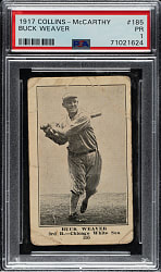 1917 E135 Collins-McCarthy #185 Buck Weaver PSA POOR 1