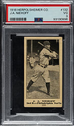 1916 M101-4 Herpolsheimer #132 Bert Niehoff PSA VG 3
