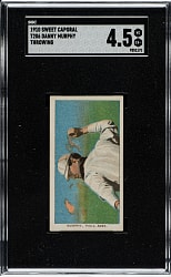 1909-1911 T206 White Border Danny Murphy Throwing SGC VG/EX+ 4.5