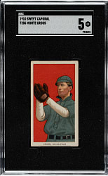 1909-1911 T206 White Border Monte Cross SGC EX 5