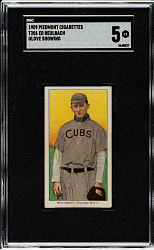 1909-1911 T206 White Border Ed Reulbach Glove Showing SGC EX 5