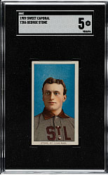 1909-1911 T206 White Border George Stone SGC EX 5