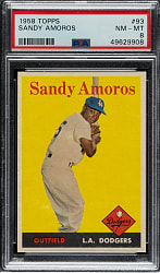 1958 Topps #93 Sandy Amoros PSA NM-MT 8