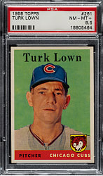 1958 Topps #261 Turk Lown PSA NM-MT+ 8.5