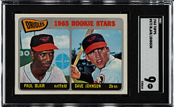1965 Topps #473 Paul Blair/Dave Johnson Rookie SGC MINT 9