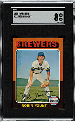 1975 Topps Mini #223 Robin Yount Rookie SGC NM/MT 8