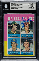 Signed 1975 Topps #623 Keith Hernandez Rookie - Beckett