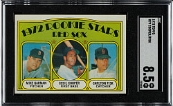 1972 Topps #79 Carlton Fisk Rookie SGC NM/MT+ 8.5