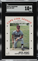 1988 P & L Promotions Cape Cod League #169 Jeff Kent SGC GEM MINT 10 - Pre-Rookie!