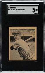 1948 Bowman #38 Red Schoendienst Rookie SGC EX 5