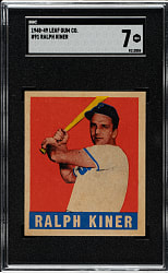 1948-1949 Leaf #91 Ralph Kiner Rookie SGC NM 7