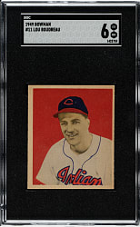 1949 Bowman #11 Lou Boudreau SGC EX/NM 6