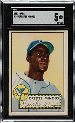 1952 Topps #195 Minnie Minoso Rookie SGC EX 5
