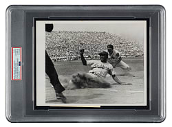 Circa 1958-1962 Jackie Robinson United Press International News Service Photograph - PSA/DNA Type II - Image Used For Fawcett Comics #4