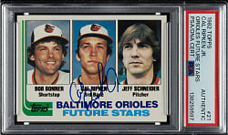 Signed 1982 Topps #21 Cal Ripken Jr. Rookie - PSA/DNA