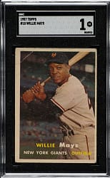 1957 Topps #10 Willie Mays SGC POOR 1