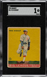 1933 R319 Goudey #61 Max Bishop SGC POOR 1