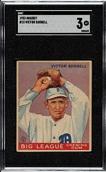 1933 R319 Goudey #15 Victor Sorrell SGC VG 3