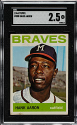 1964 Topps #300 Hank Aaron SGC GOOD+ 2.5
