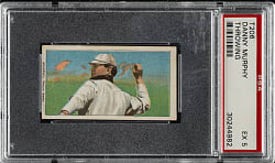 1909-1911 T206 White Border Danny Murphy Throwing PSA EX 5