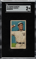 1909-1911 T206 White Border Germany Schaefer Washington SGC GOOD 2