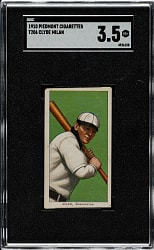1909-1911 T206 White Border Clyde Milan SGC VG+ 3.5