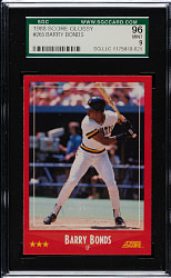 1988 Score Glossy #265 Barry Bonds SGC MINT 96