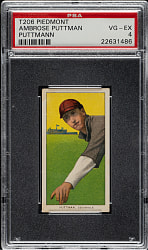 1909-1911 T206 White Border Ambrose Puttman PSA VG-EX 4