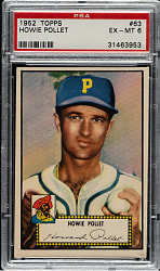 1952 Topps #63 Howie Pollet PSA EX-MT 6
