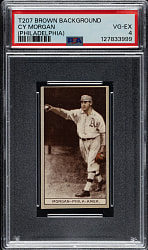 1912 T207 Brown Background Cy Morgan PSA VG-EX 4