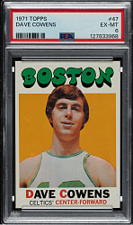 1971-1972 Topps Basketball #47 Dave Cowens Rookie PSA EX-MT 6